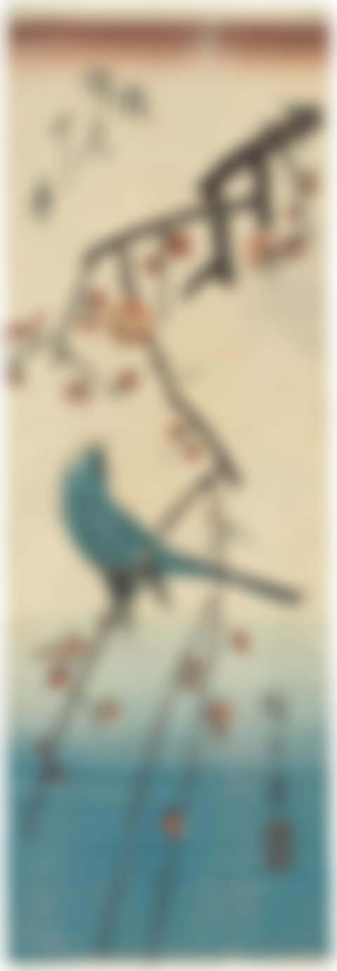 A warbler on a plum branch (preview)