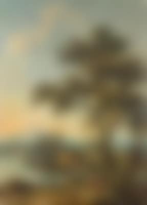 A river landscape with figures resting in the foreground and a washerwoman beyond (preview)