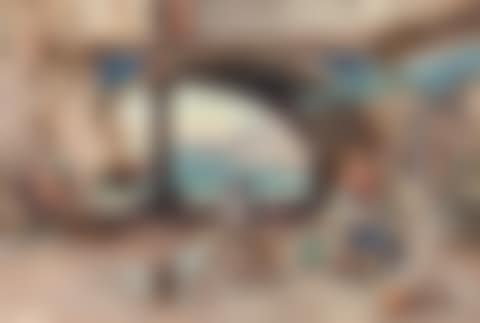 Conversation in front of the Bosphorus, Constantinople (preview)