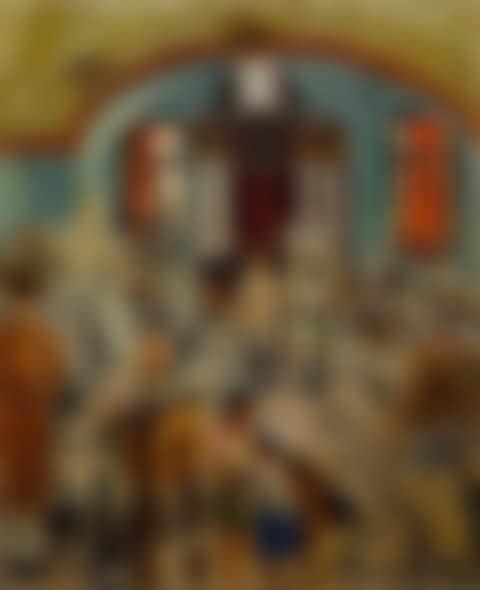 INTERIOR OF A SYNAGOGUE (preview)