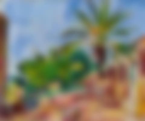Landschaft mit Palme (preview)