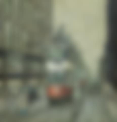 Street Scene with Trams, Manchester (preview)