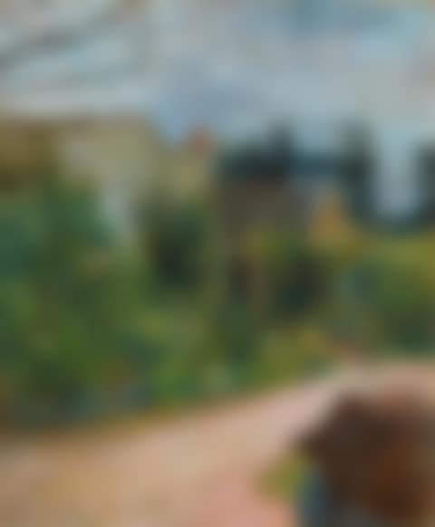 LE JARDIN DE PISSARRO, QUAI DU POTHUIS À PONTOISE - RECTO DEUX ESQUISSES... (preview)