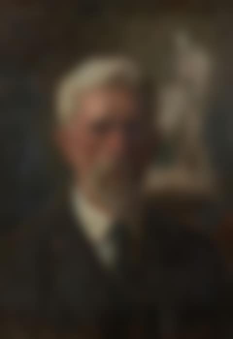 Front: Self-portrait in his studio; Back: Study for the Resurrection of Christ (preview)