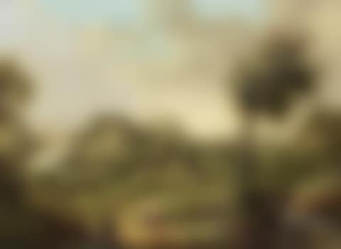 An extensive river landscape with travellers on a country path (preview)