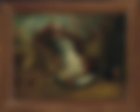 Chien tenant un col-vert (preview)