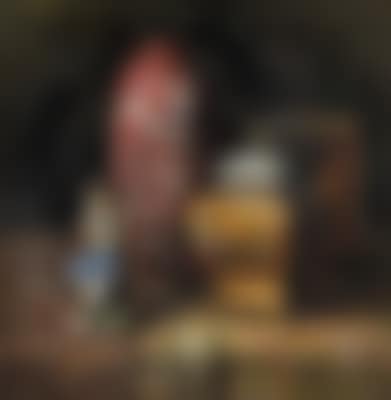 Still Life with Porcelain Figurine, Chinese Vase and Large Tin (preview)