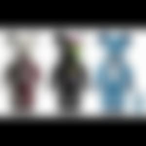 1-2. 400％ Dissected Companion (Red, Black)／3-4. 400％+100% Chomper BE@BRICK (preview)
