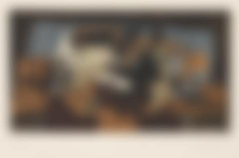 Cubist Still Life with Fruit and Guitar (preview)