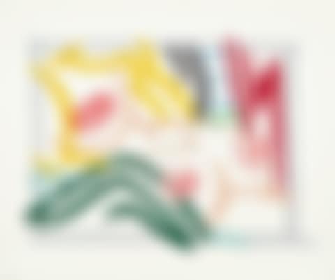 Study for Bedroom Blonde, Black and Green Pillows (preview)