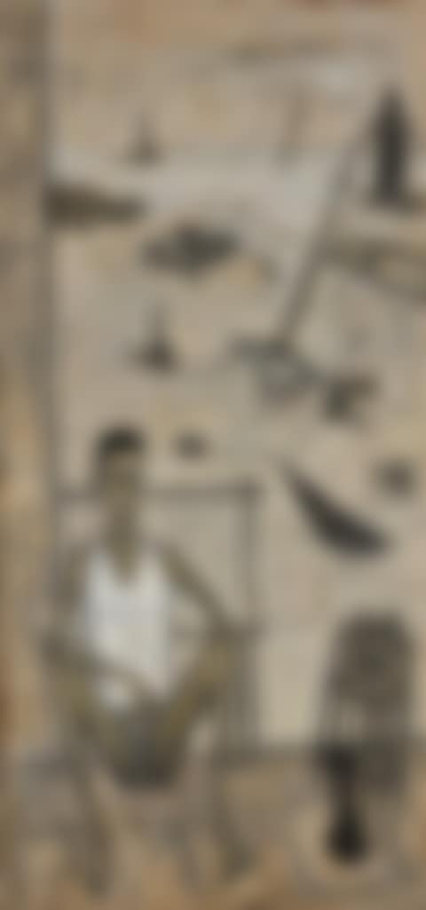 Man sitting and beach (preview)