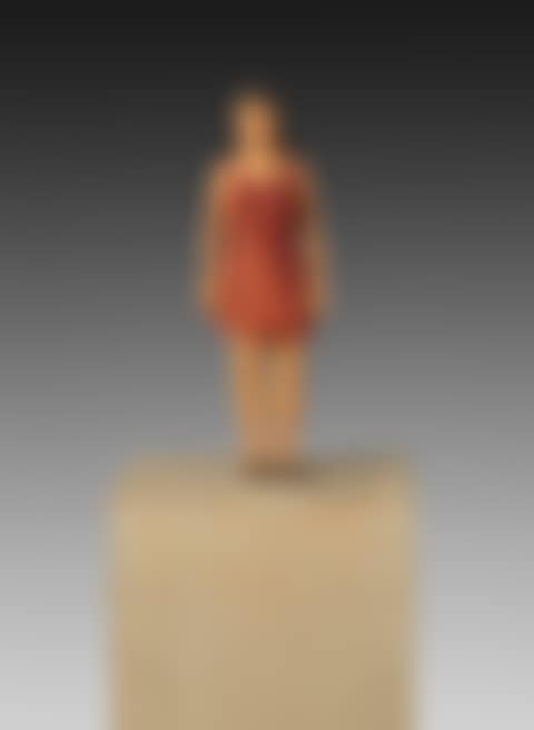 Frau in rotem Kleid (preview)