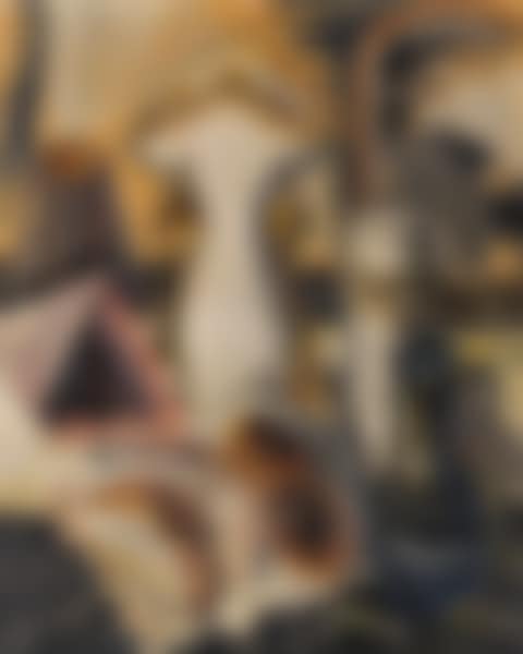 Stillleben mit Kaffeekanne, Korinthen und Obst (preview)