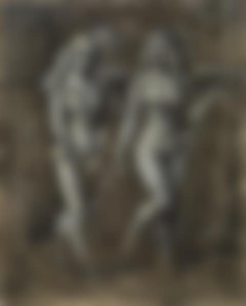 Two Women in Bathing Suits on the Boardwalk (preview)