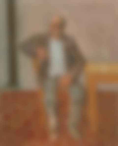 VIEIL HOMME ASSIS À TABLE (preview)