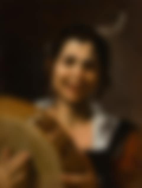 A GIRL WITH A TAMBOURINE (THE SENSE OF HEARING) (preview)