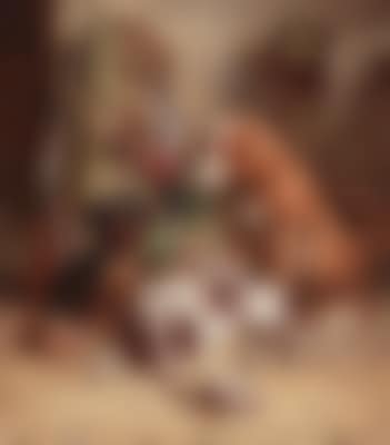 Three Hunting Dogs with their Quarry (preview)