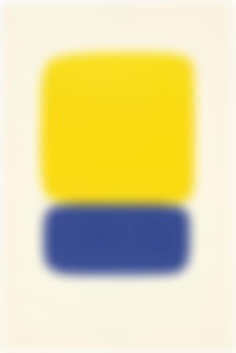 Yellow over Dark Blue, Plate 19, from: Série IX (preview)