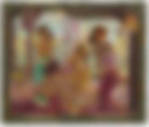 BALINESE MAIDENS BY THE BALCONY (preview)