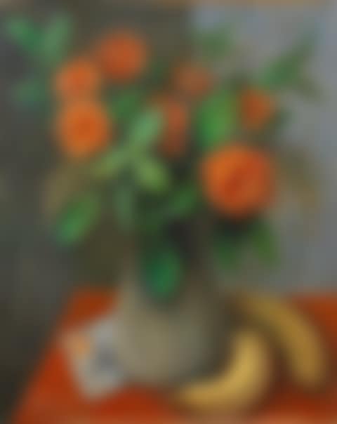 Vase de fleurs, bananes et lettre (preview)