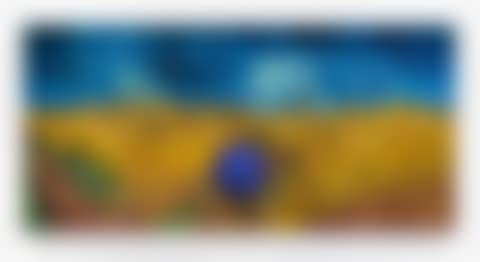 GAZING BALL (VAN GOGH WHEATFIELD WITH CROWS) (preview)