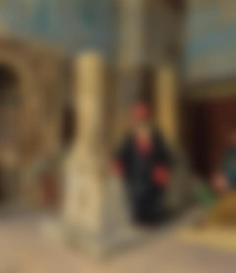 PRAYING IN THE BLUE MOSQUE, CAIRO (preview)