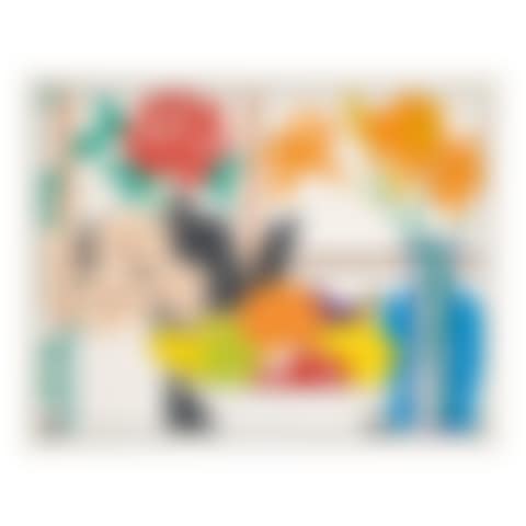 STILL LIFE WITH PETUNIAS, LILIES AND FRUIT (preview)