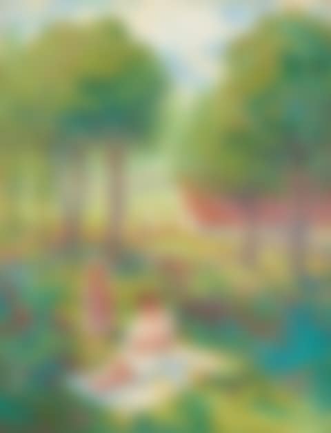 Mère et enfant dans un paysage (preview)