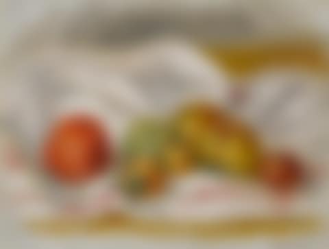 ORANGE ET FRUITS SUR UNE NAPPE BLANCHE (NATURE MORTE) (preview)