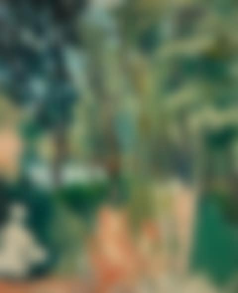 FEMME ASSISE SOUS LES ARBRES À SAMOIS (preview)