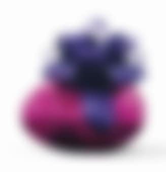 Smooth Egg with Bow (Magenta/Violet) (preview)