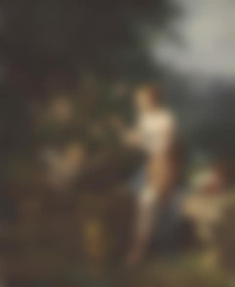 Venus and Cupid with a rosebush (preview)