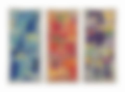 (i) Sous la conduite de bleu (Led by Blue)
(ii) Sous tutelle du rouge (Under the Trust of Red)
(iii) Sous la domination du violet (Under the Domination of Violet) (preview)