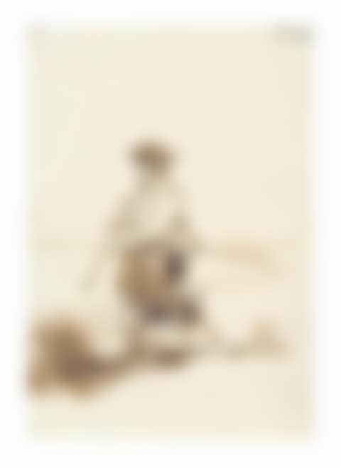 A hunter with his dog in a landscape (preview)