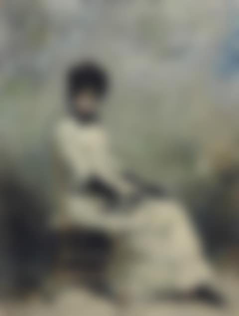 Dame assise à l'ombrelle (preview)
