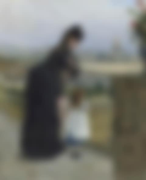Femme et enfant au balcon (preview)