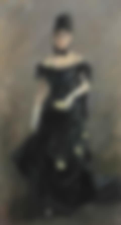 Femme en noir or Avant le théâtre (preview)
