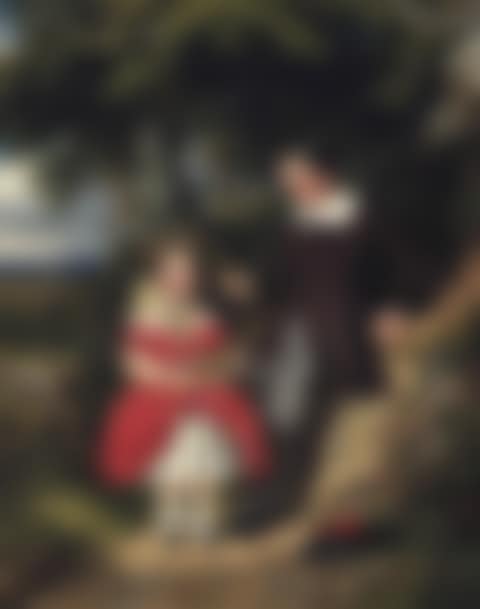 The children of John Harvey Esq., gathering wild flowers (preview)