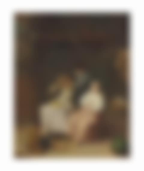 Figures eating and drinking in an interior (preview)