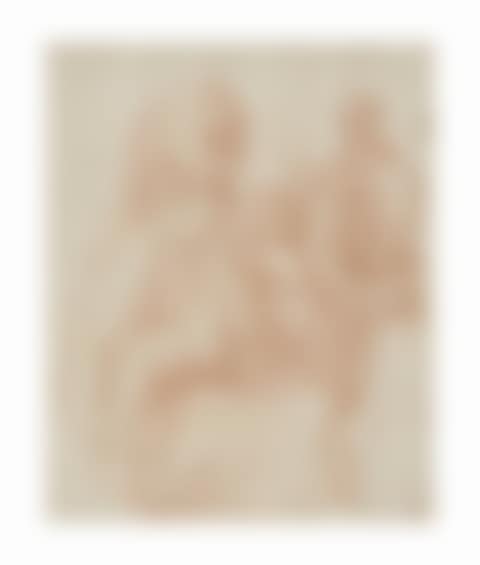 The Virgin Mary with the Christ Child with a monk behind (preview)