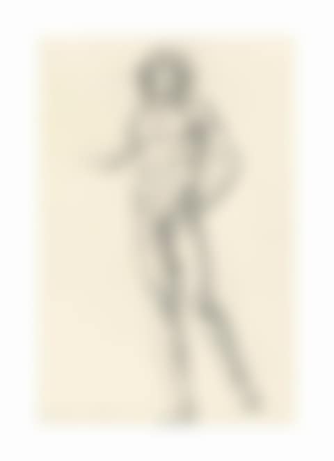 Study of the figure of Love, for 'Romaunt of the Rose' (recto), with a figure study for Franchise (verso) (preview)