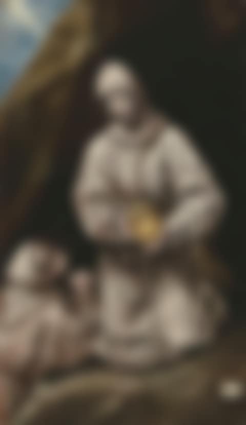 Saint Francis and Brother Leo in Meditation (preview)