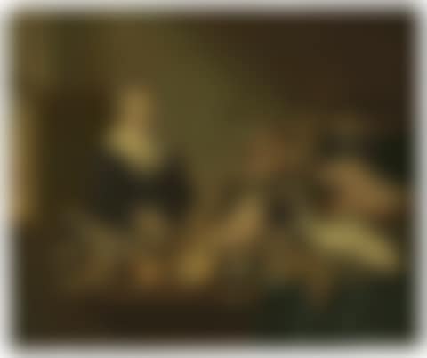 A kitchen interior with a maid (preview)