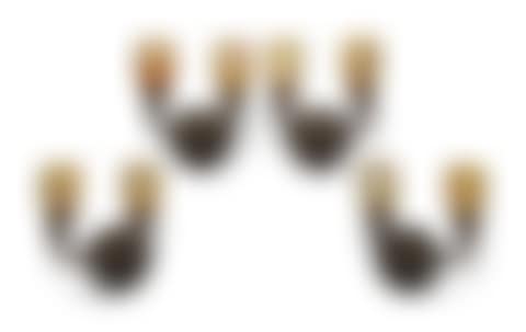 TWO PAIRS OF TWO-LIGHT WALL SCONCES (preview)