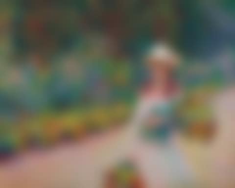 Jeune fille dans le jardin de Giverny (preview)