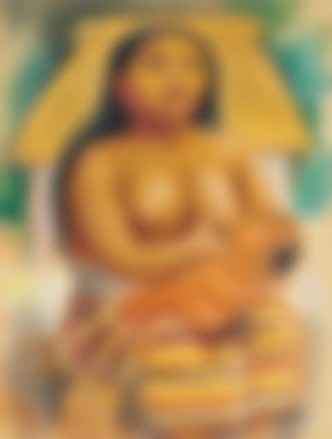 Mayan Woman / Portrait of a Thai Dancer (double-sided work) (preview)
