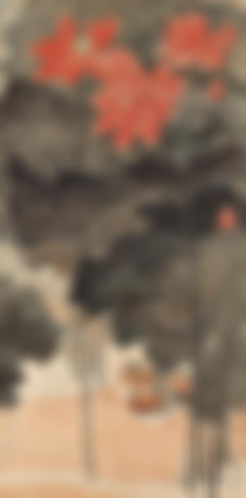 Red Lotus and Mandarin Ducks (preview)