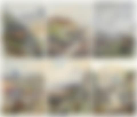 Monarch of the glen; The stag on the skyline; Stags on Glengarry; Stalking in the Highlands; Highland beauty; and Salmon in the pool (preview)