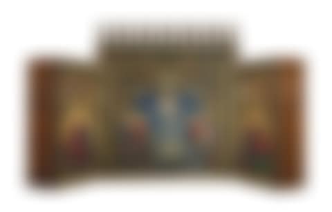 A reredos depicting the Ascension of Christ, surrounded by the Four Evangelists, for Holy Trinity Church, Bournemouth (preview)