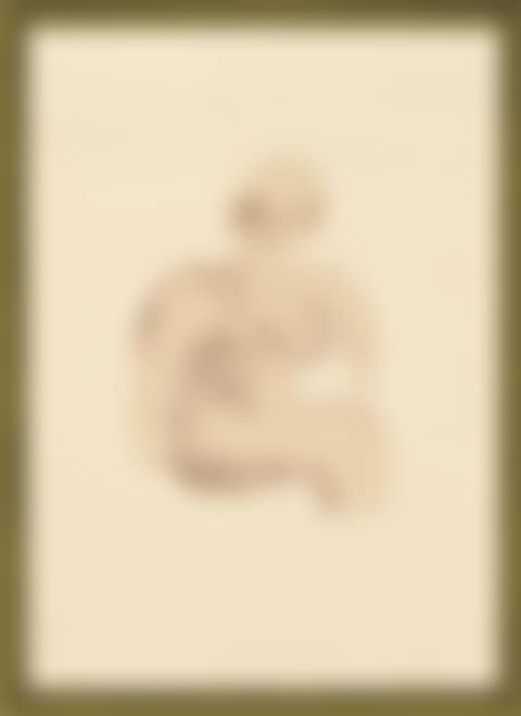 Picture of a simple framed traditional Nude Drawing, from: A Hollywood Collection (preview)